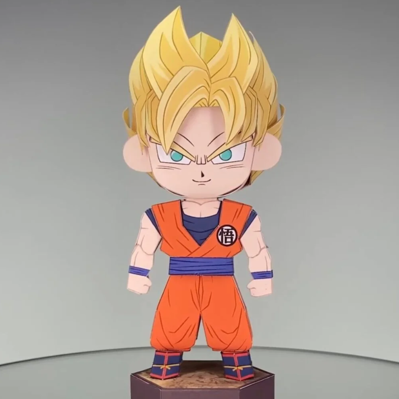 Goku-3D-DIY-Papercraft-Figure
